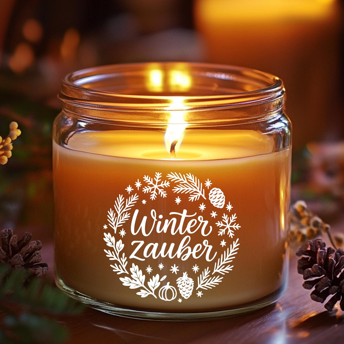 Fensterbild Sticker Winterzauber | Aufkleber| saisonale Deko für Winterzeit , Advent und Weihnachten, Fensteraufkleber , Exklusives Design