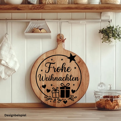 Weihnachtsfensterbild Weihnachtskranz Sticker  | Vinyl Aufkleber | Weihnachtsdeko , DIY Deko Advent und Weihnachten, Fensteraufkleber Vinyl