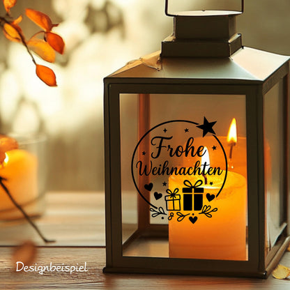 Weihnachtsfensterbild Weihnachtskranz Sticker  | Vinyl Aufkleber | Weihnachtsdeko , DIY Deko Advent und Weihnachten, Fensteraufkleber Vinyl