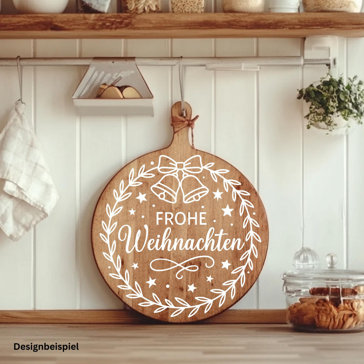 Weihnachtsfensterbild Frohe Weihnachten Glocken Aufkleber | Weihnachtsdeko ,Deko Advent und Weihnachtskranz , Fensteraufkleber Vinyl Sticker