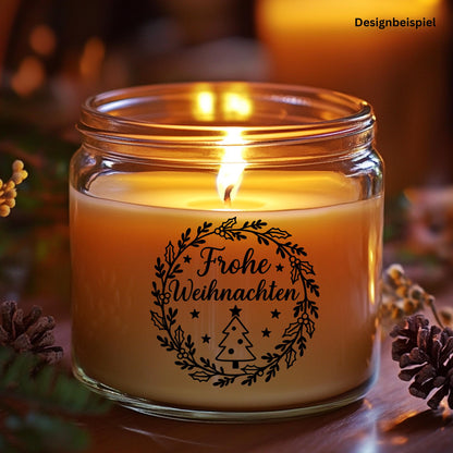 Weihnachtsfensterbild Frohe Weihnachten Mistelkranz Tanne Aufkleber | Weihnachtsdeko ,Deko Winter, Advent Weihnachtskranz ,Fensteraufkleber