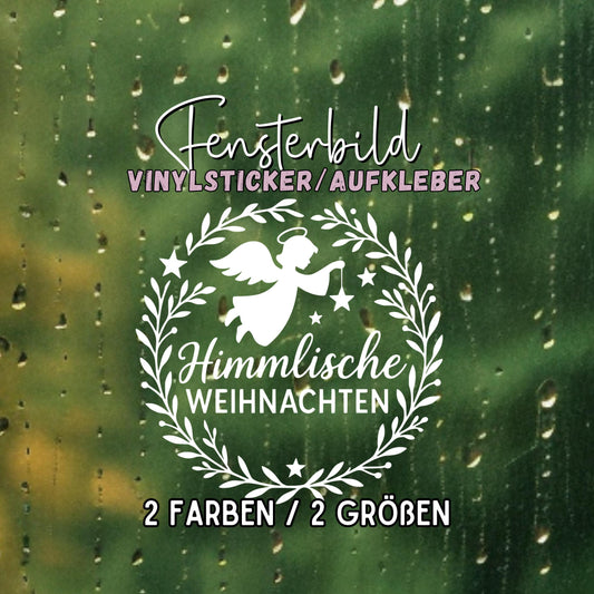 Weihnachtsfensterbild himmlische Weihnachten Engel Aufkleber | Weihnachtsdeko ,Deko Advent und Weihnachtskranz , Fensteraufkleber Sticker