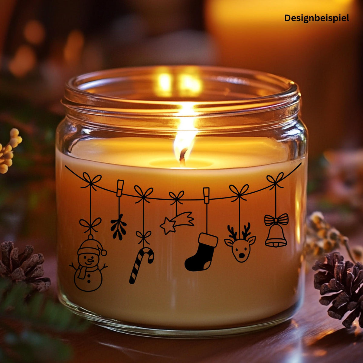 Fensterbild Weihnachtsgirlande, Weihnachtliche Fensterdekoration, Advent Dekoration , Girlande, Schaufenster , XXL Deko, 2 Farben 2 Größen