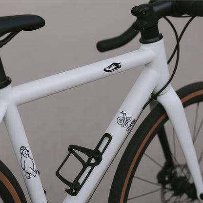 Bike Sticker Fahrrad Aufkleber Radler Vinyl Set für Mountainbike Rennrad Kinderfahrrad Laufrad Roller E-Bike lustige Idee Radfahrer Geschenk