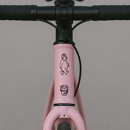 Bike Sticker Fahrrad Aufkleber Radler Vinyl Set für Mountainbike Rennrad Kinderfahrrad Laufrad Roller E-Bike lustige Idee Radfahrer Geschenk